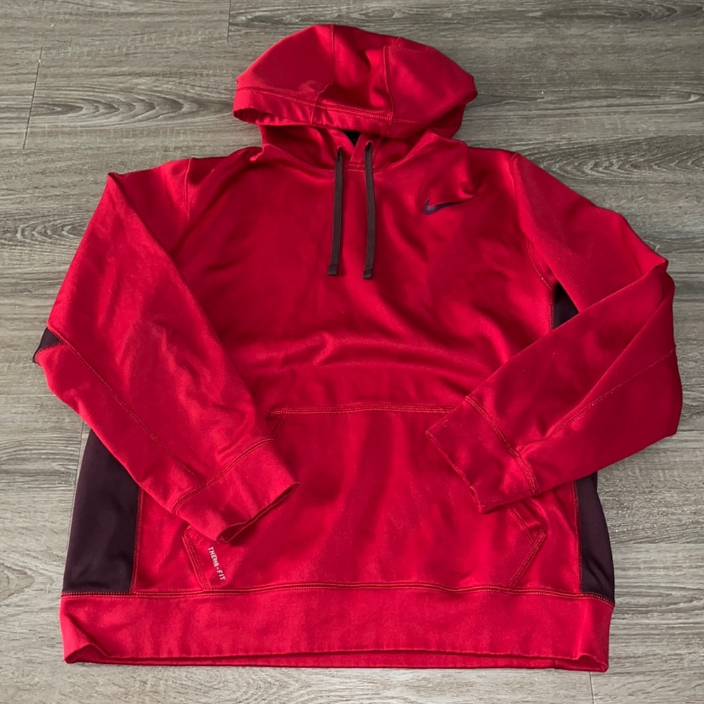 red nike hoodie